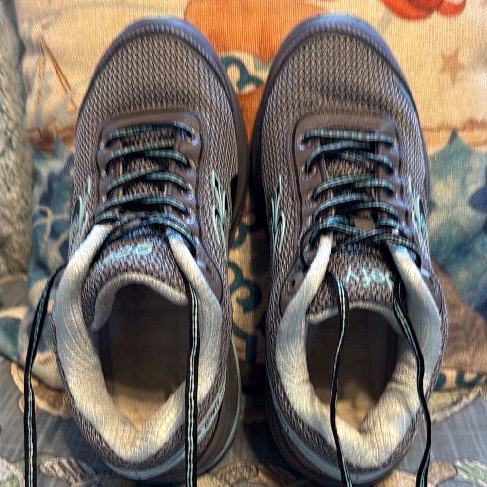 Gravity Defy Gray and Blue Athletic Shoes with Breathable Mesh and Sturdy Sole